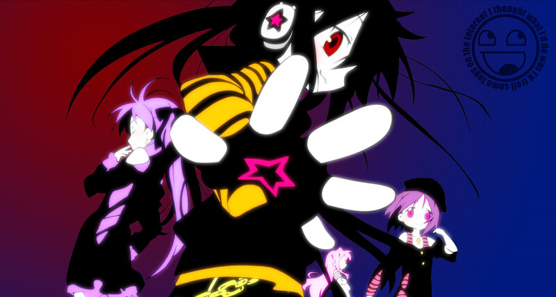 Anime characters with star motifs