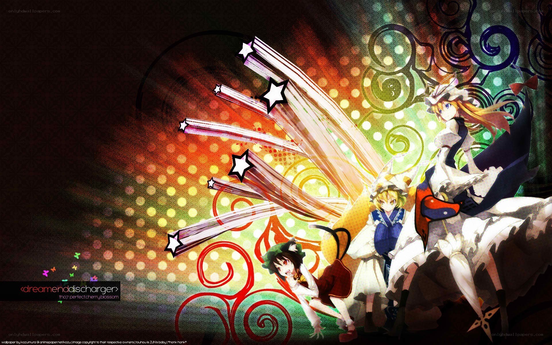 anime characters with star projectiles