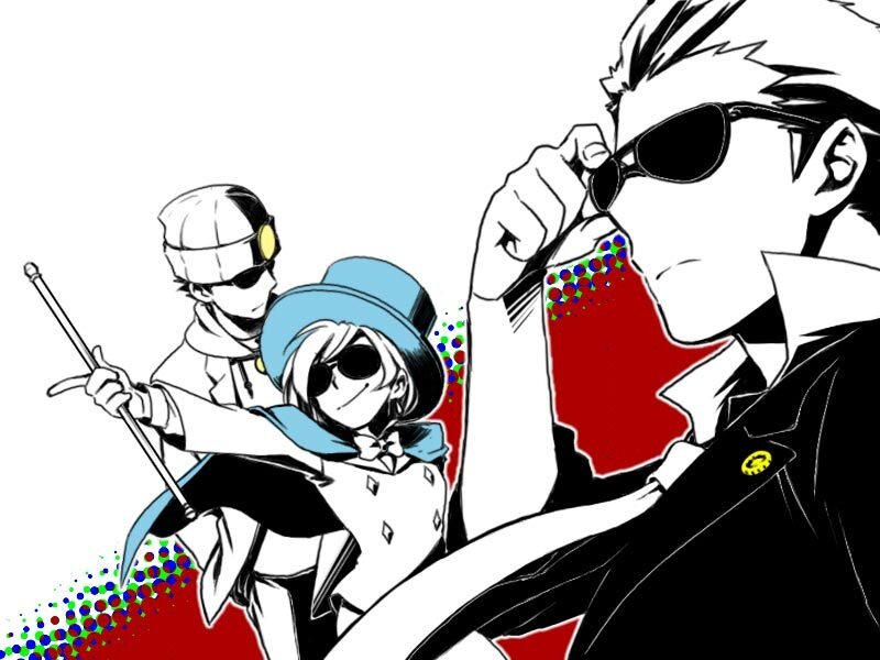 anime characters with sunglasses