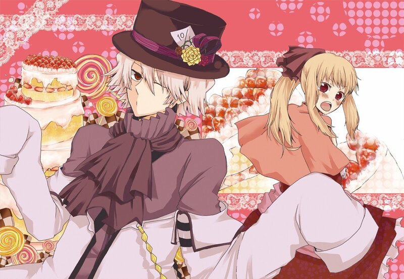 Anime characters with sweets