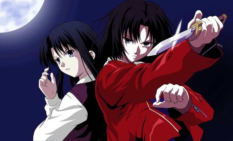 Anime characters with sword