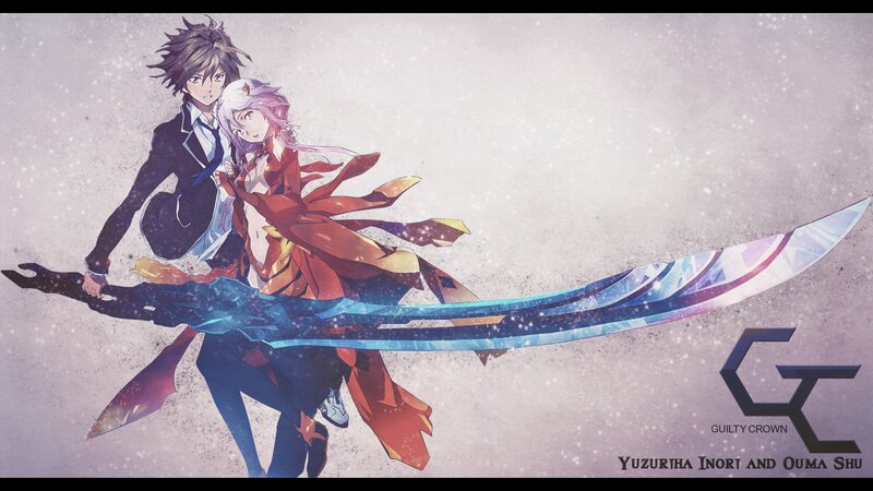 Anime Characters with Sword — Blue, Dramatic