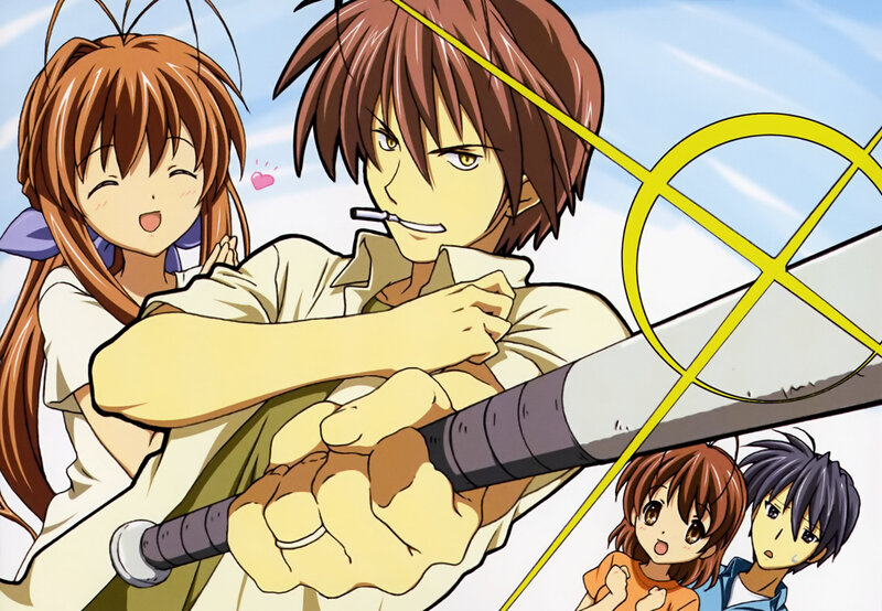Anime Characters with Sword — Brown