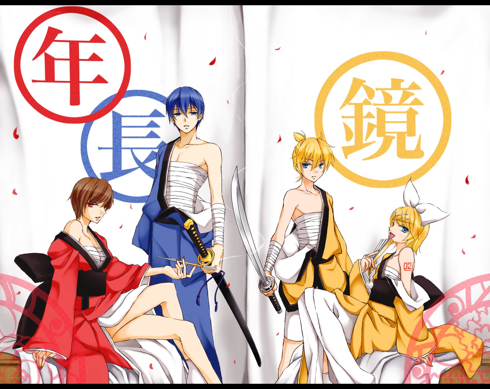anime characters with swords