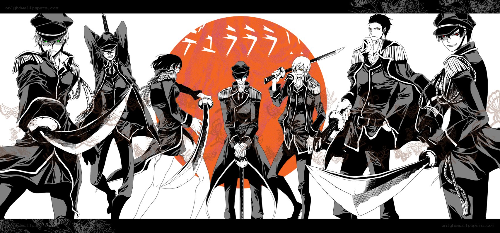 anime characters with swords