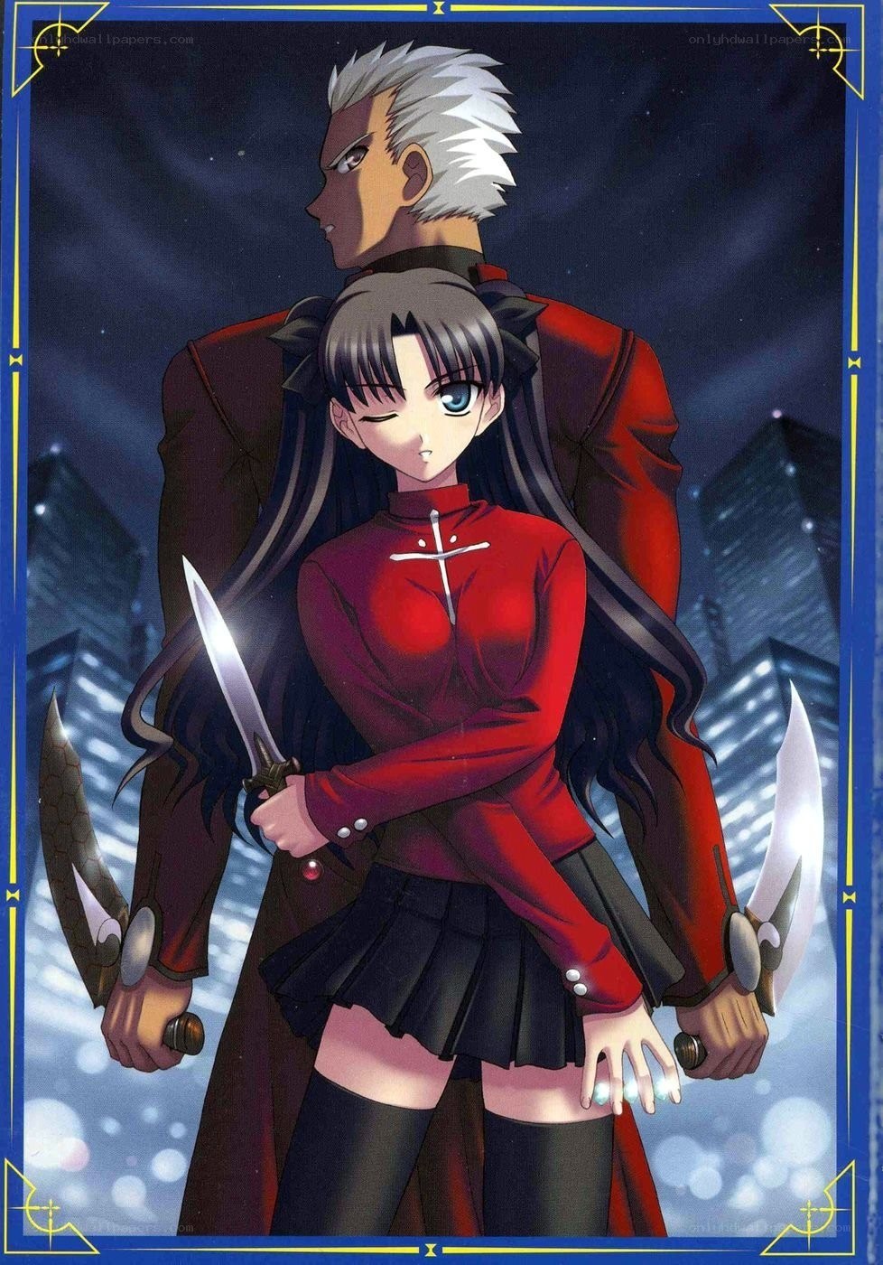 anime characters with swords