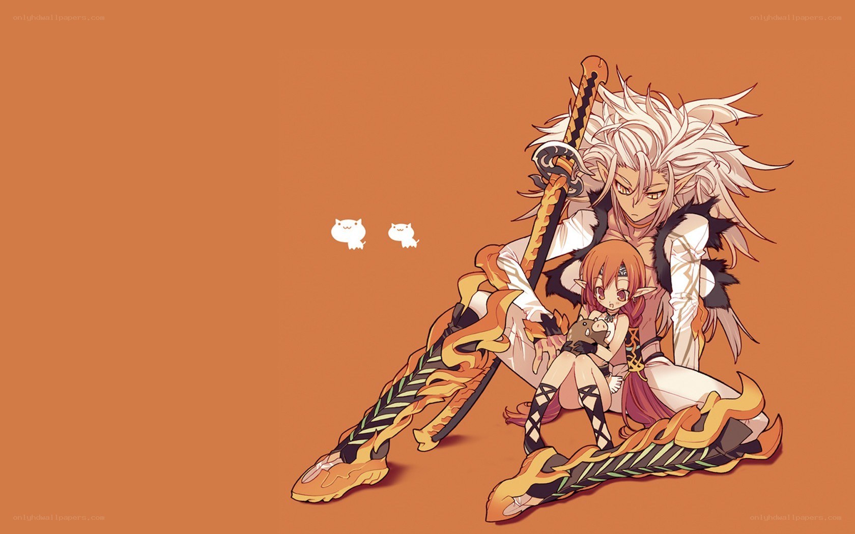 anime characters with swords