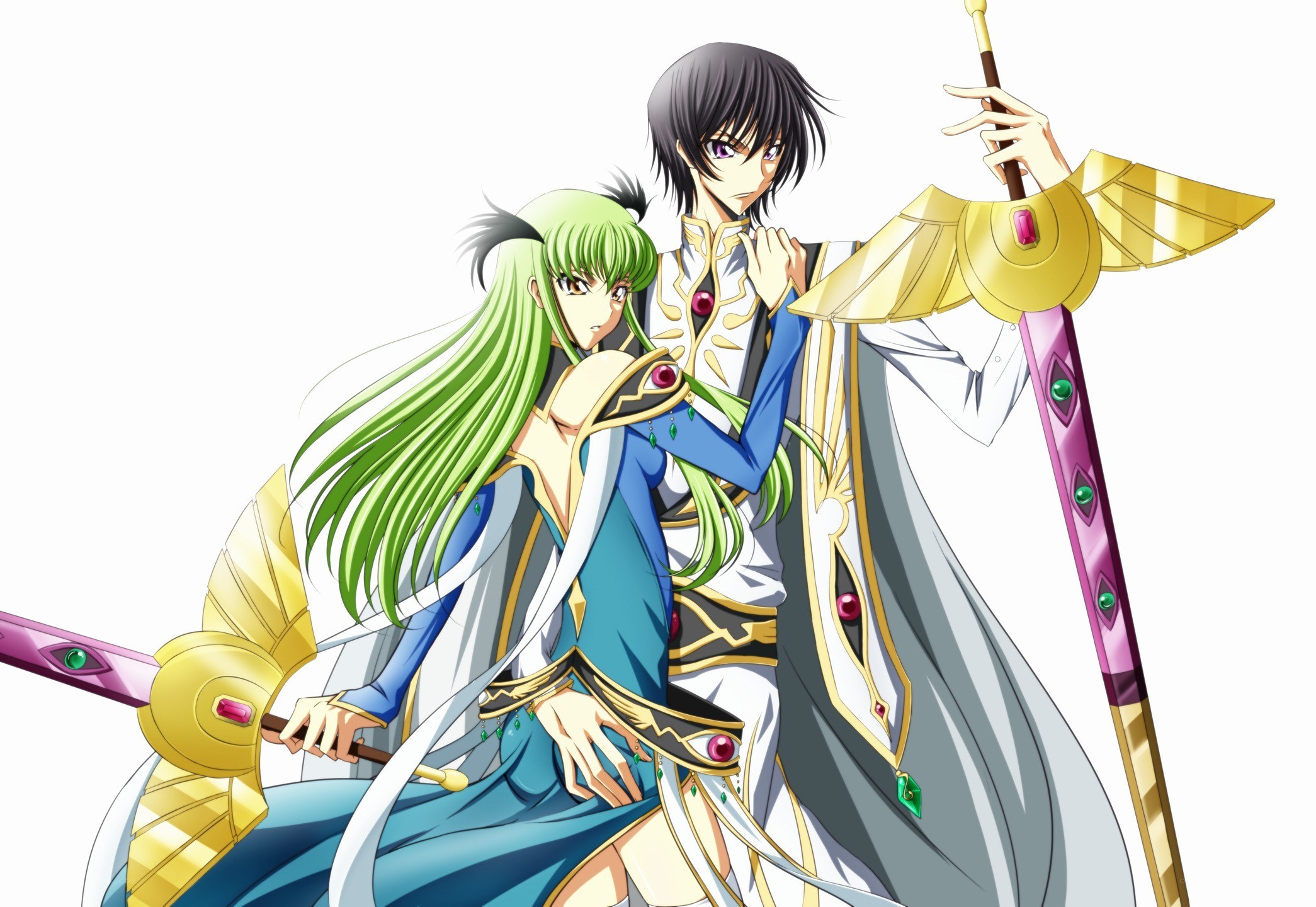 anime characters with swords
