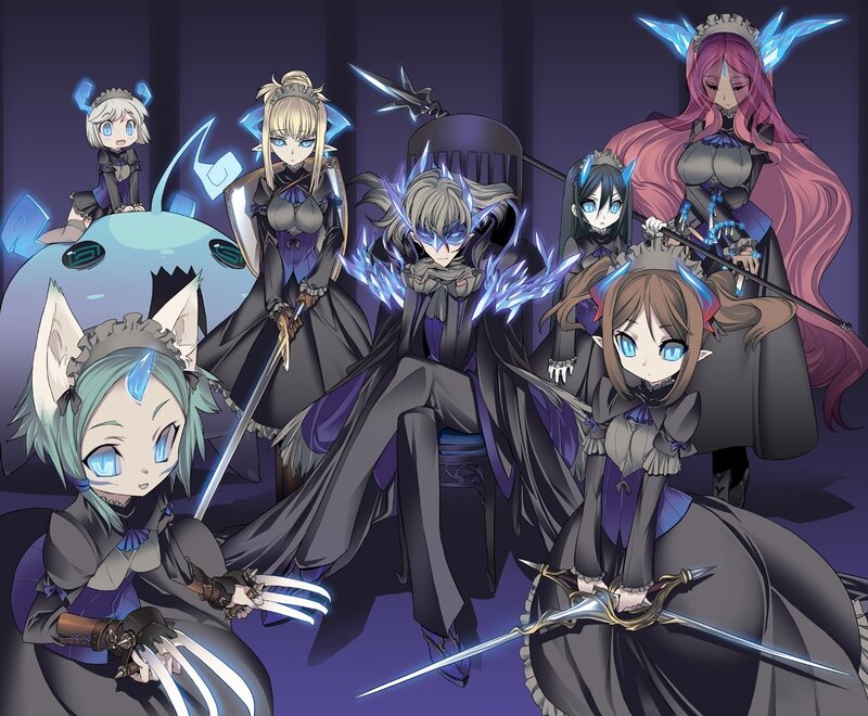 anime characters with swords