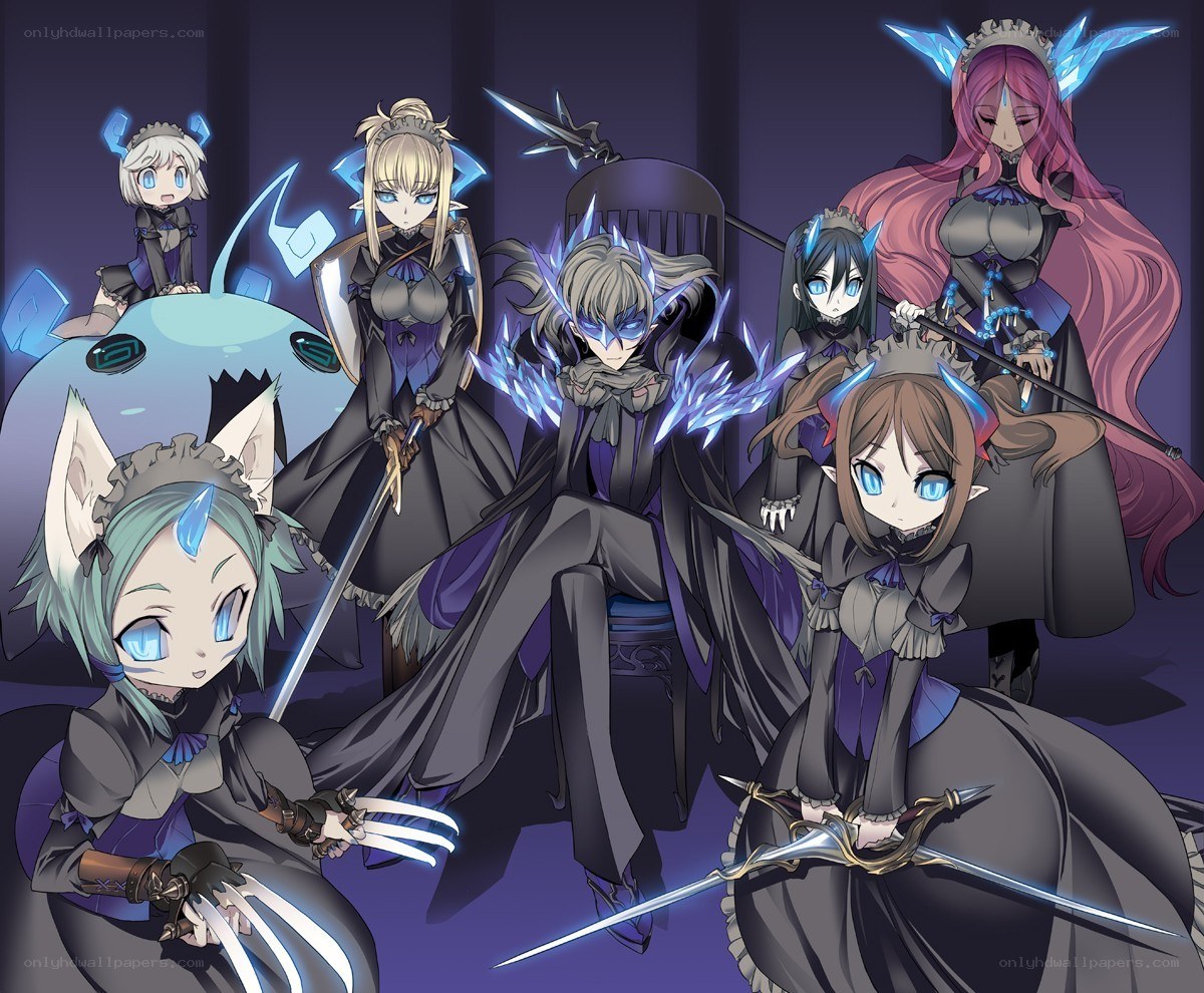 anime characters with swords