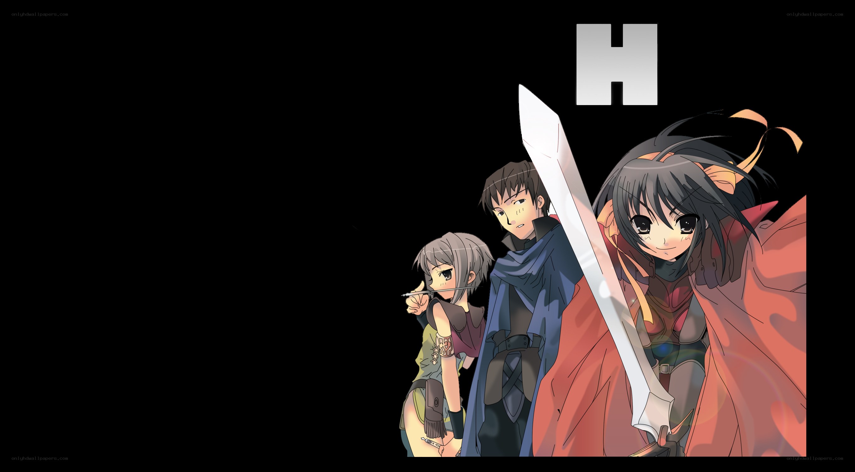 anime characters with swords
