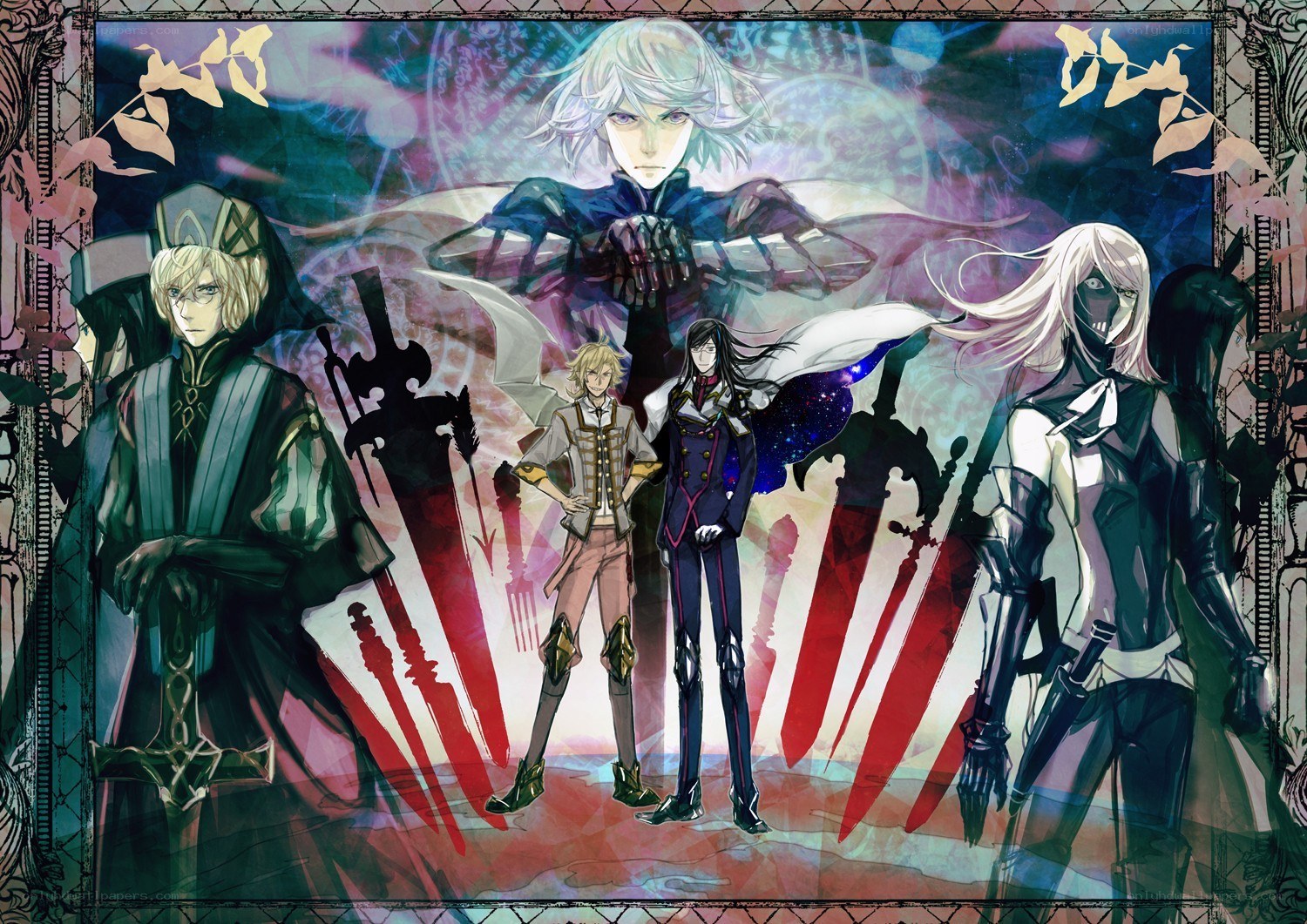 anime characters with swords