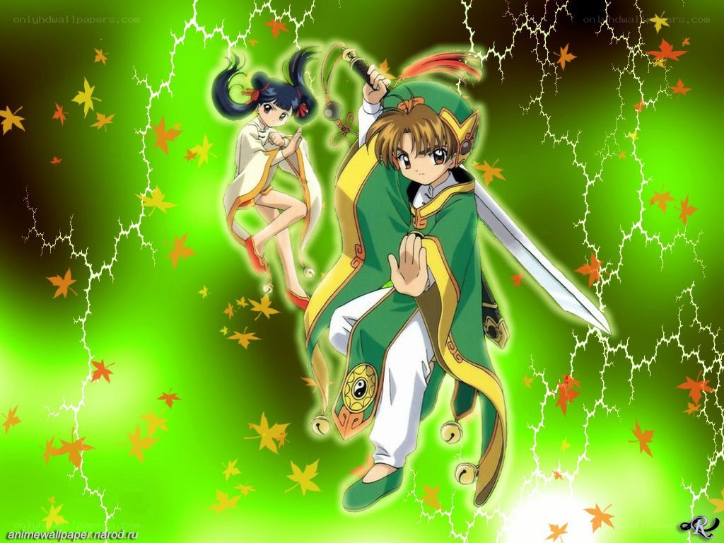 Anime characters with swords