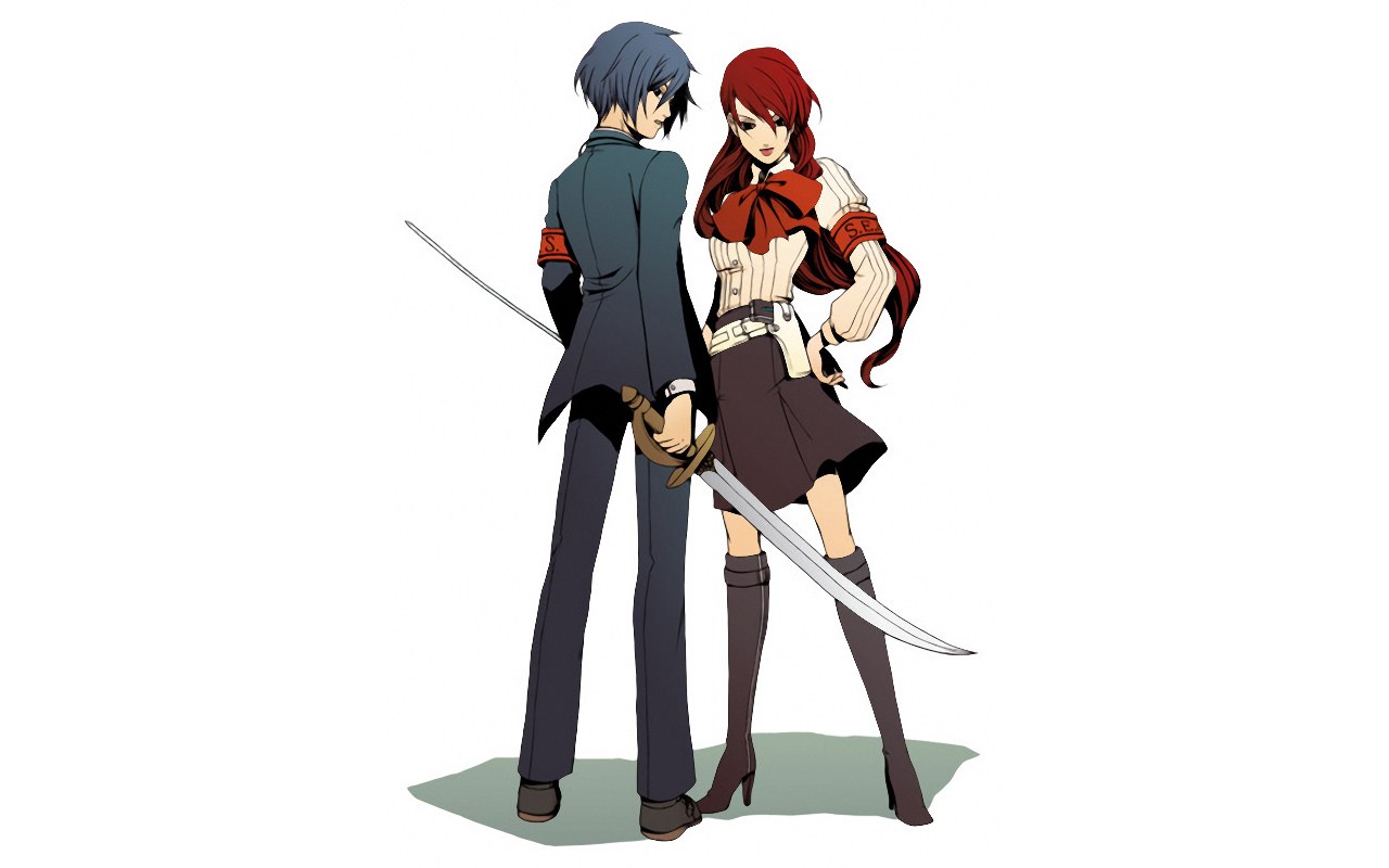 anime characters with swords