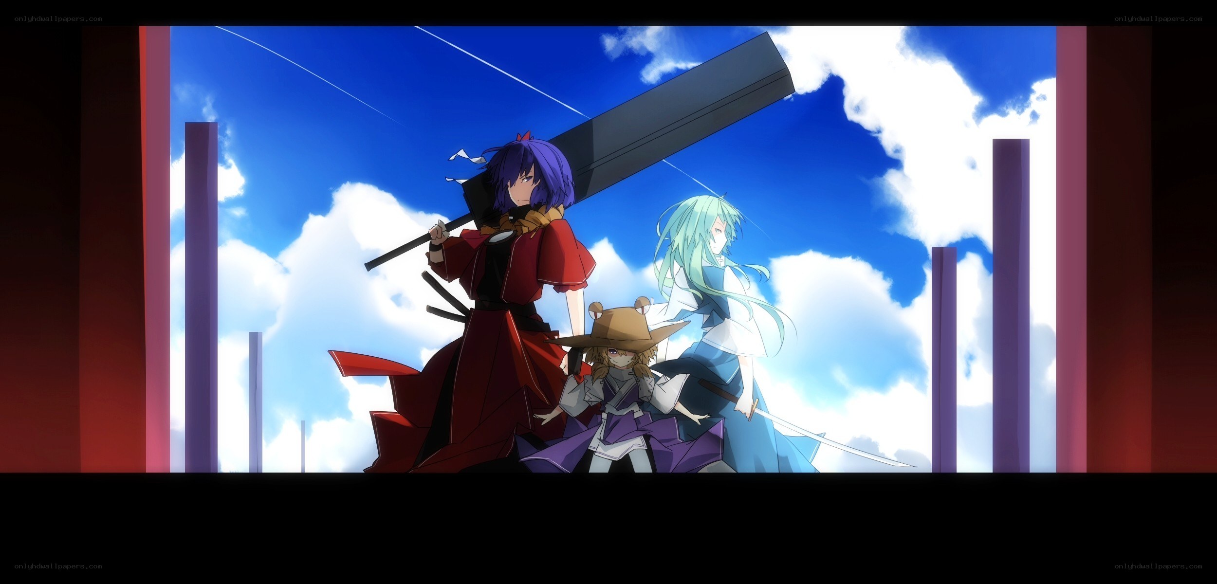 anime characters with swords