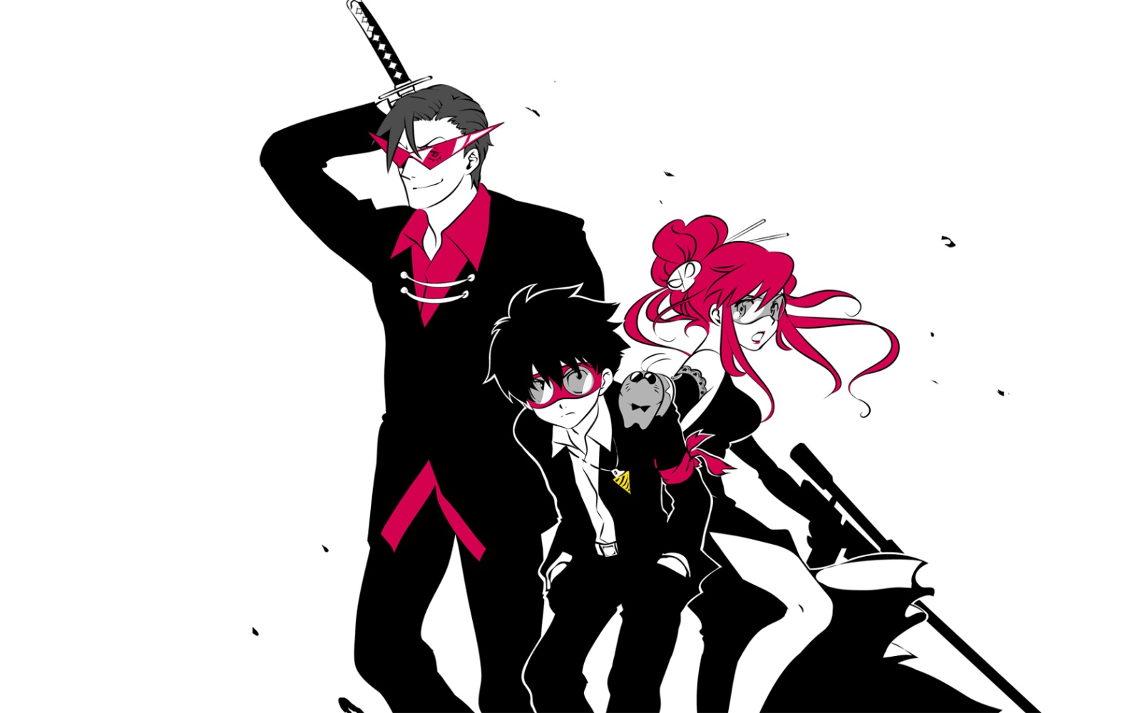 anime characters with swords