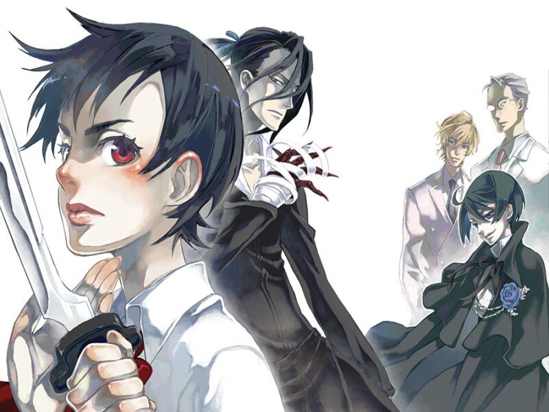 Anime Characters with Swords — Black, Dramatic, Manga, Tuxedos