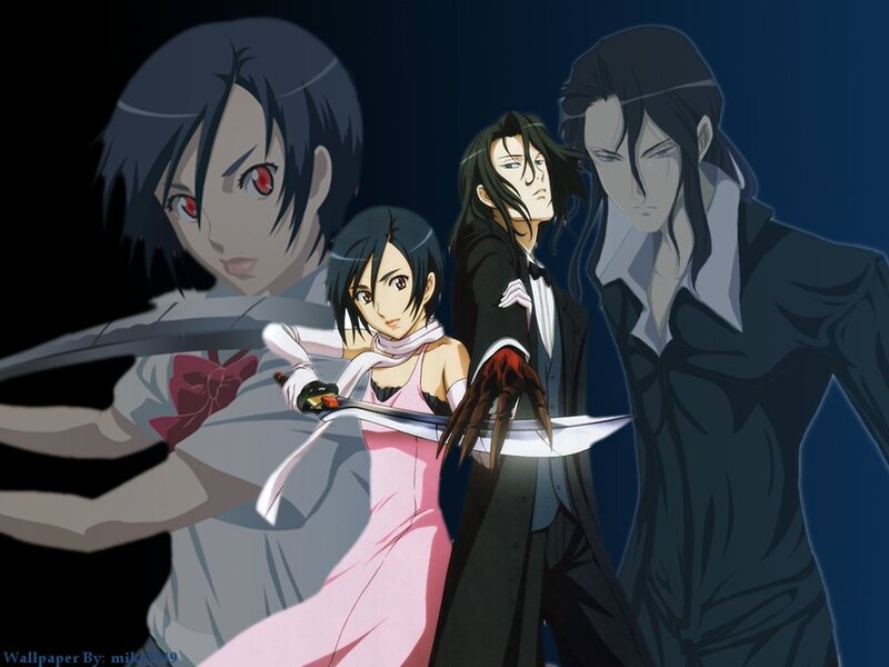 Anime Characters with Swords — Black, Dramatic, Night, Tuxedo