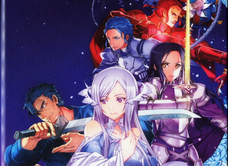 Anime Characters with Swords — Blue, Dramatic, Night, Armor