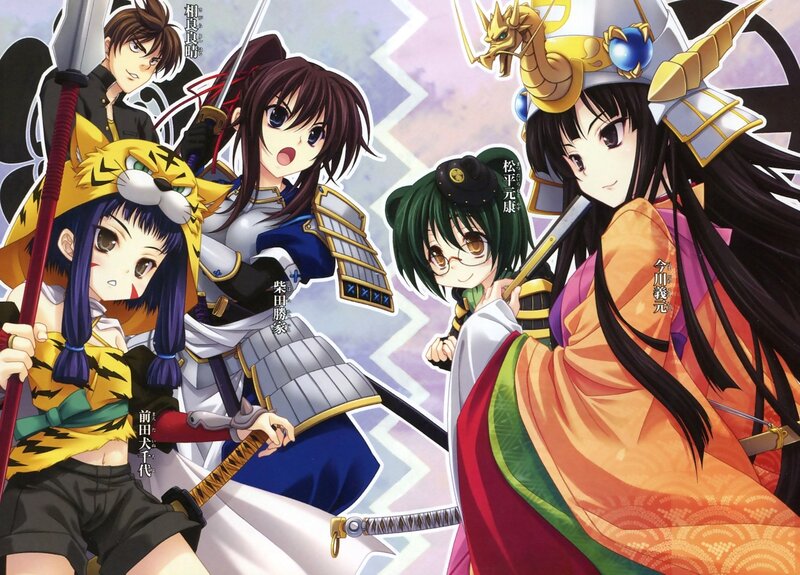 Anime Characters with Swords — Purple, Dramatic, Manga