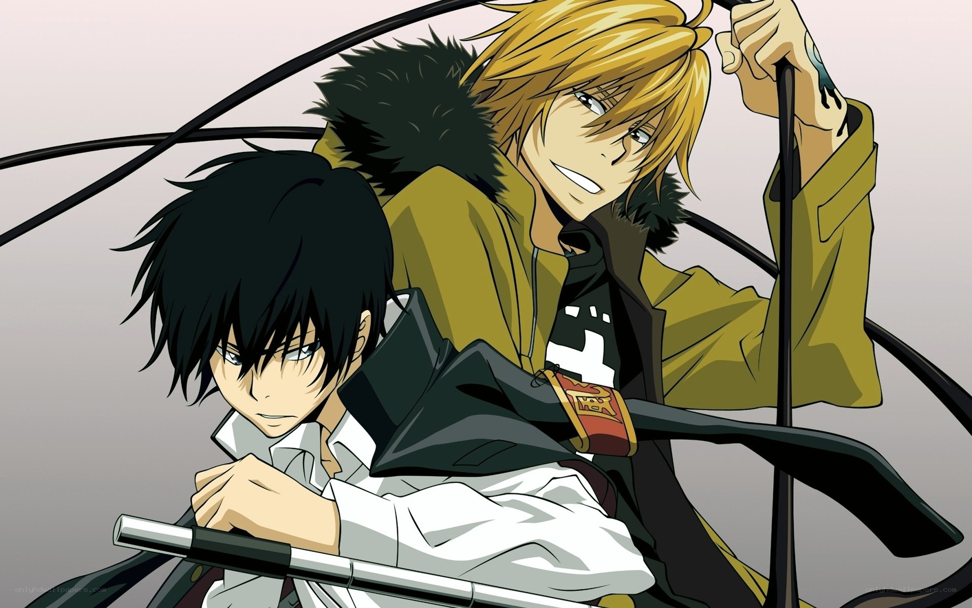 anime characters with swords
