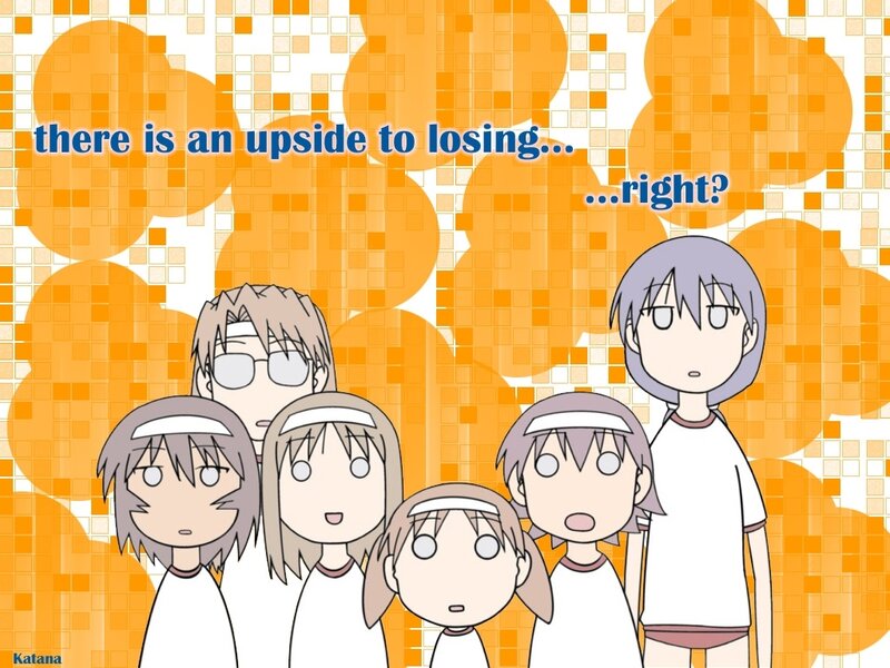 anime characters with text