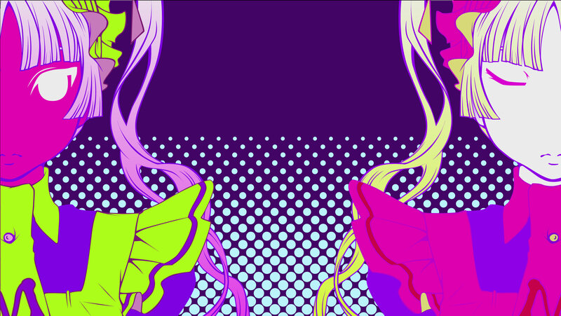 anime characters with vibrant colors