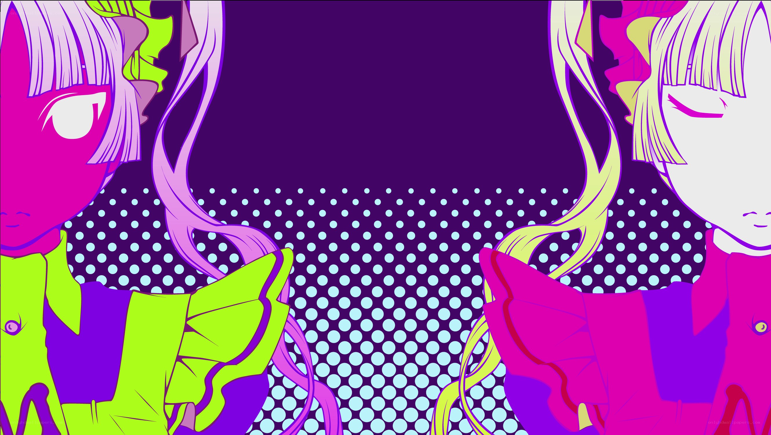 anime characters with vibrant colors