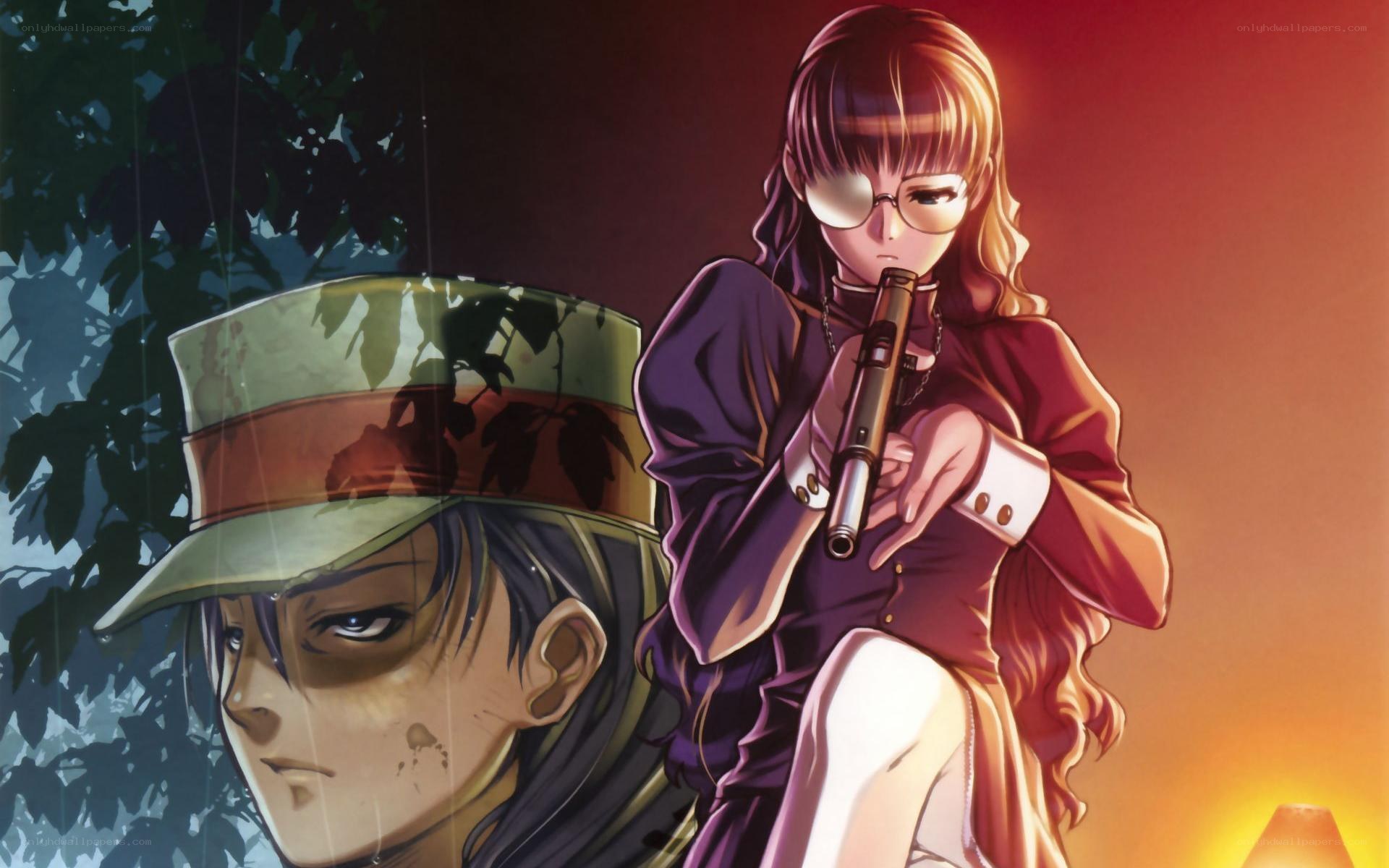 Anime characters with weapons
