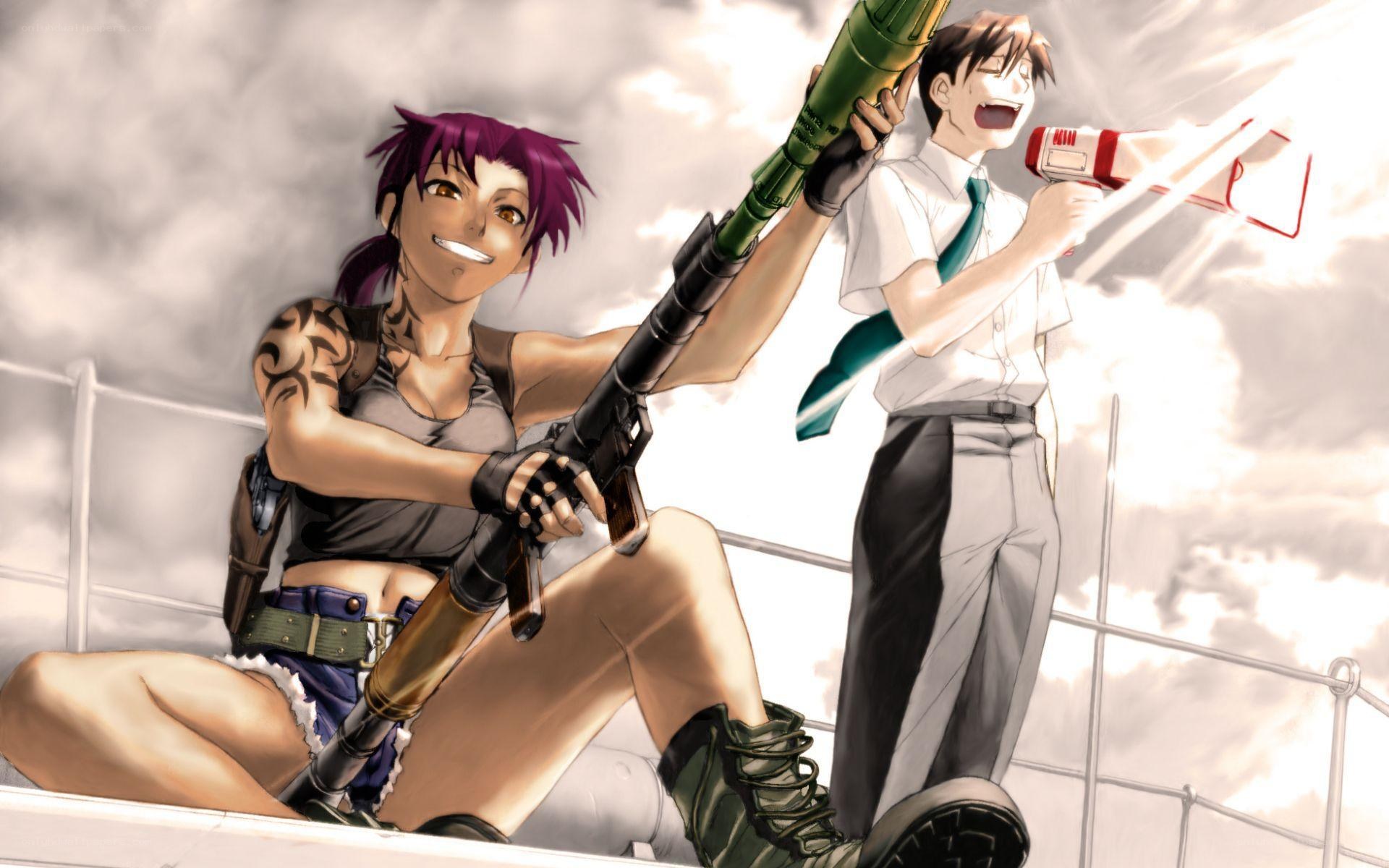 Anime characters with weapons