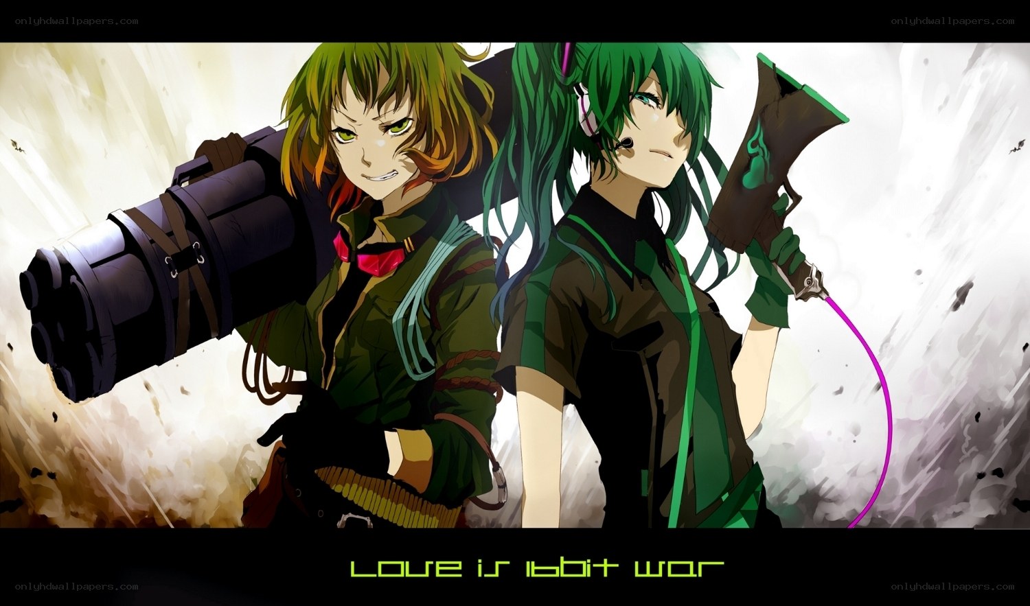Anime characters with weapons