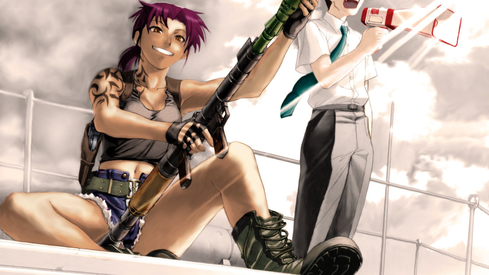 Anime characters with weapons