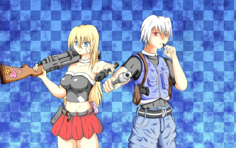 Anime characters with weapons
