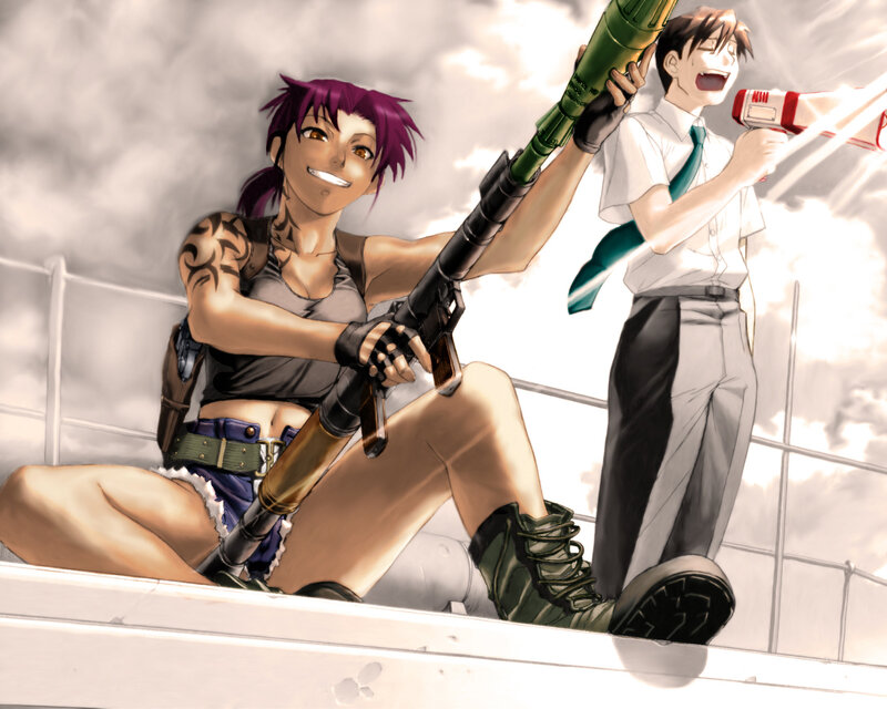Anime characters with weapons