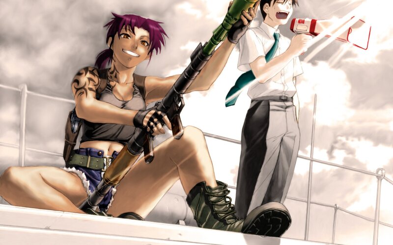 Anime characters with weapons