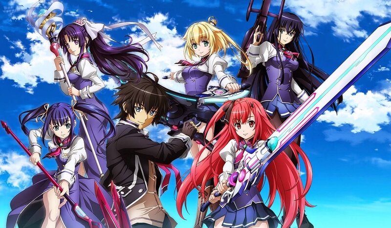 Anime Characters with Weapons — Blue, Dramatic, Afternoon