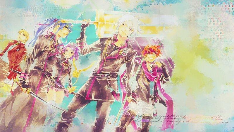 Anime Characters with Weapons — Blue