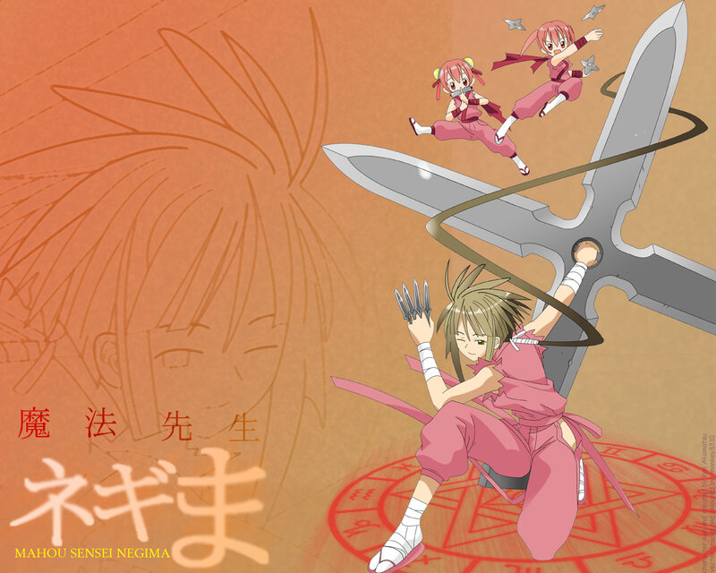 Anime Characters with Weapons — Orange