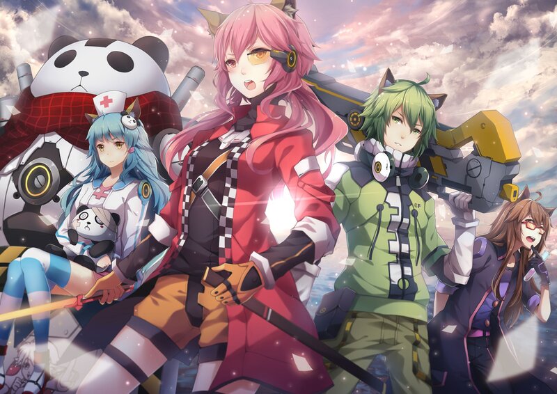 Anime Characters with Weapons — Pink, Dramatic