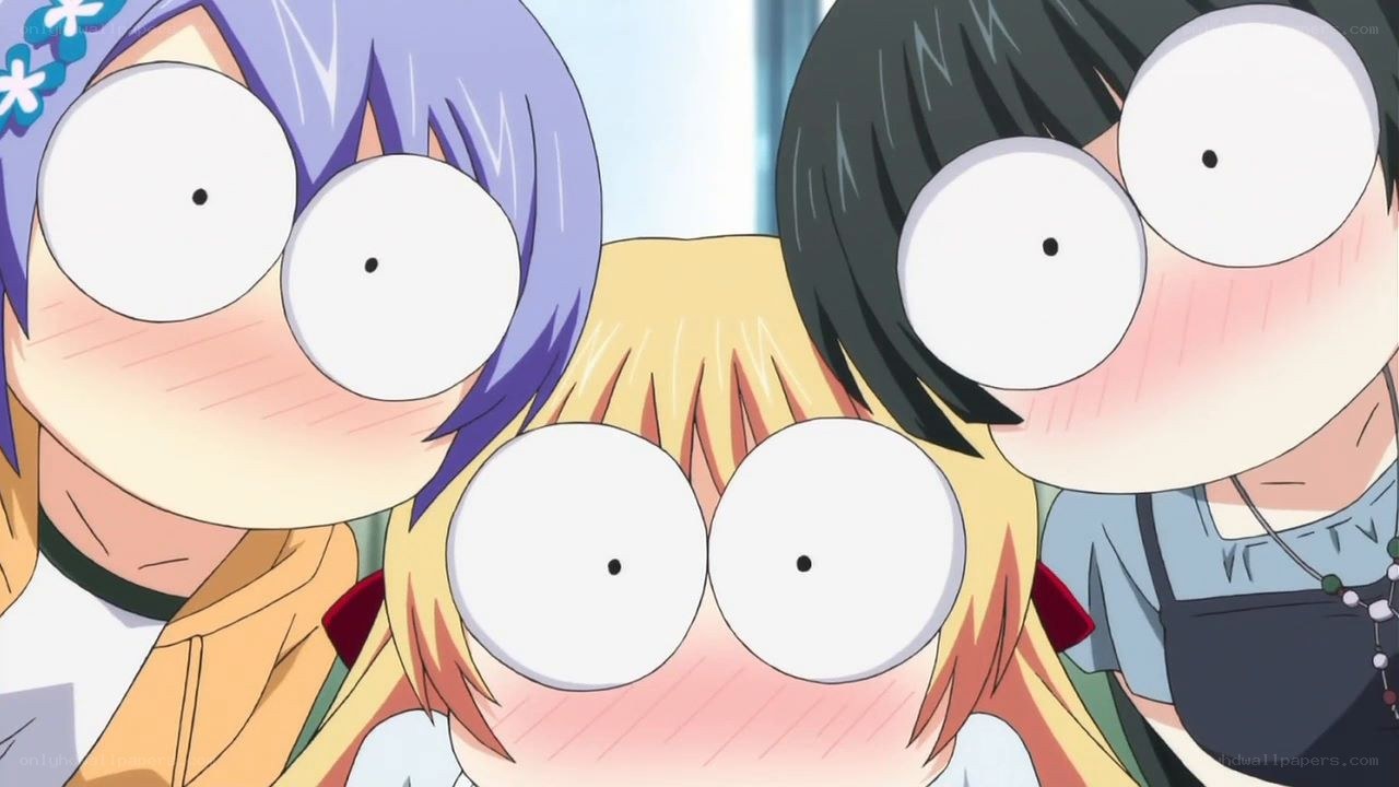 anime characters with wide eyes