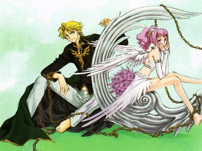 Anime characters with wings
