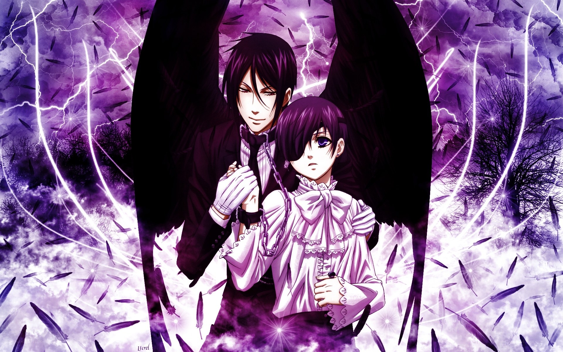 Anime characters with wings