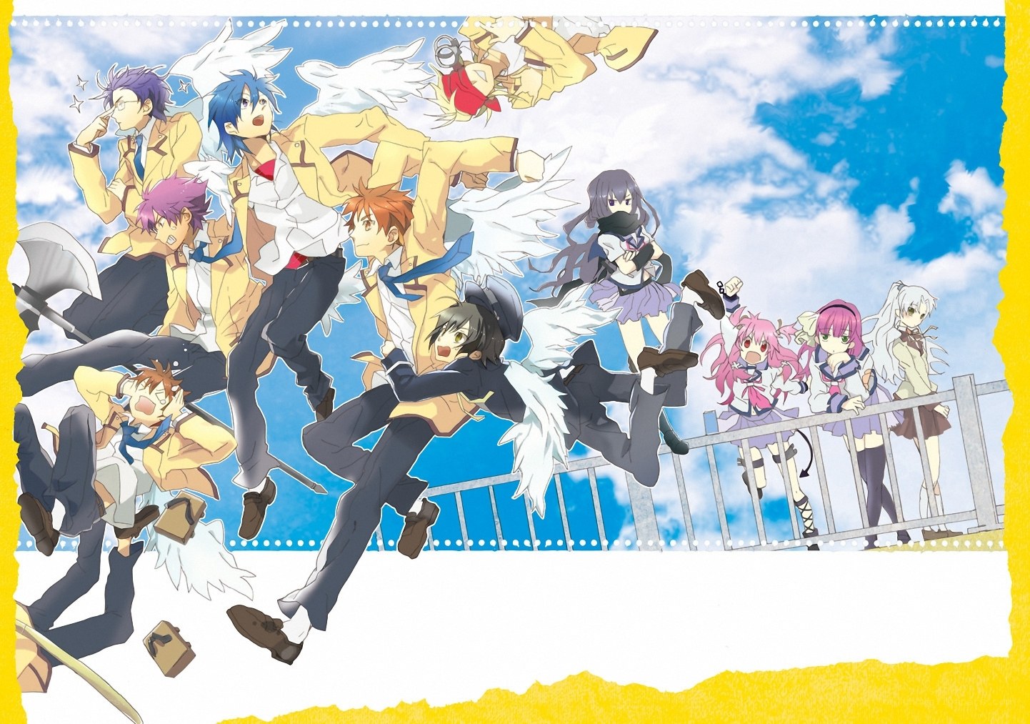 anime characters with wings