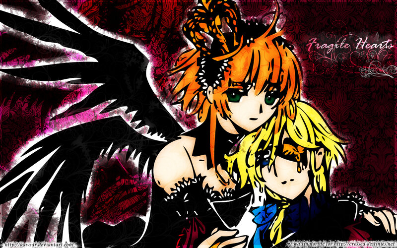 Anime characters with wings