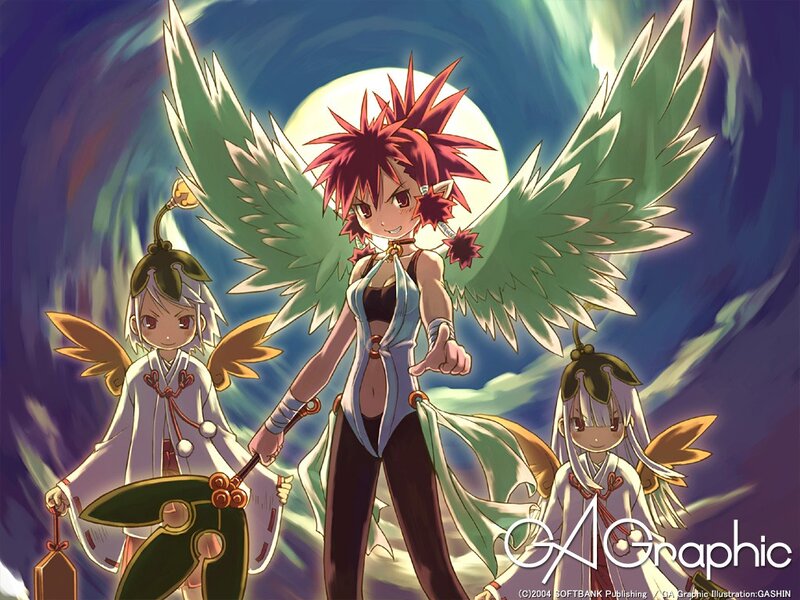 Anime characters with wings
