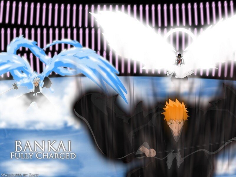 Anime Characters with Wings — Blue