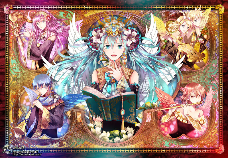 Anime Characters with Wings — Gold