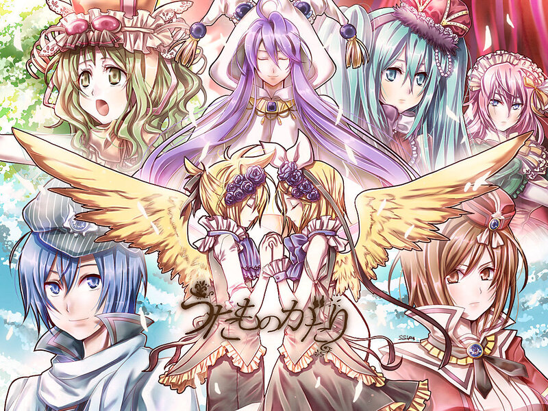 Anime Characters with Wings — Purple, Fantasy