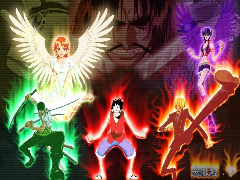 Anime Characters with Wings — Red