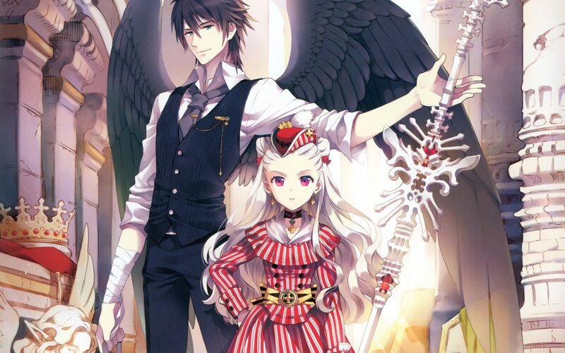 Anime Characters with Wings — White, Dramatic, Crown